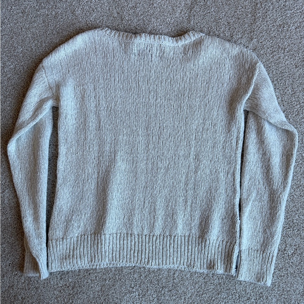 Banana Republic Light Gray Heritage Marled Pullover Sweater - Picture 5 of 6